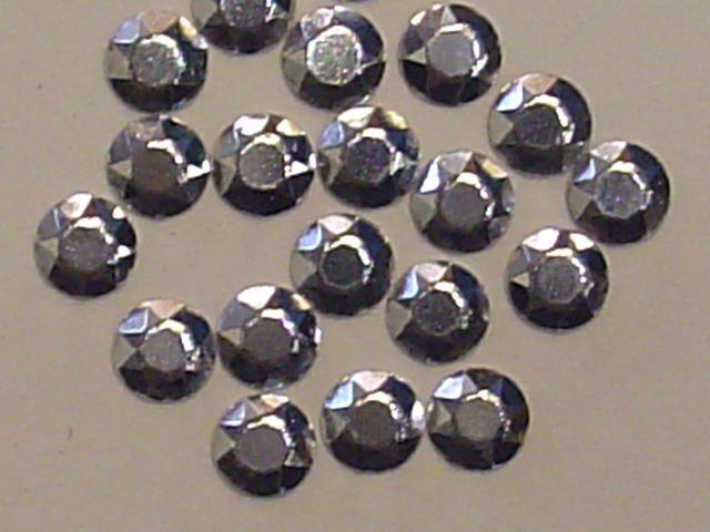 1 Gross 3mm RHINESTUD  SILVER NAILHEAD HOTFIX